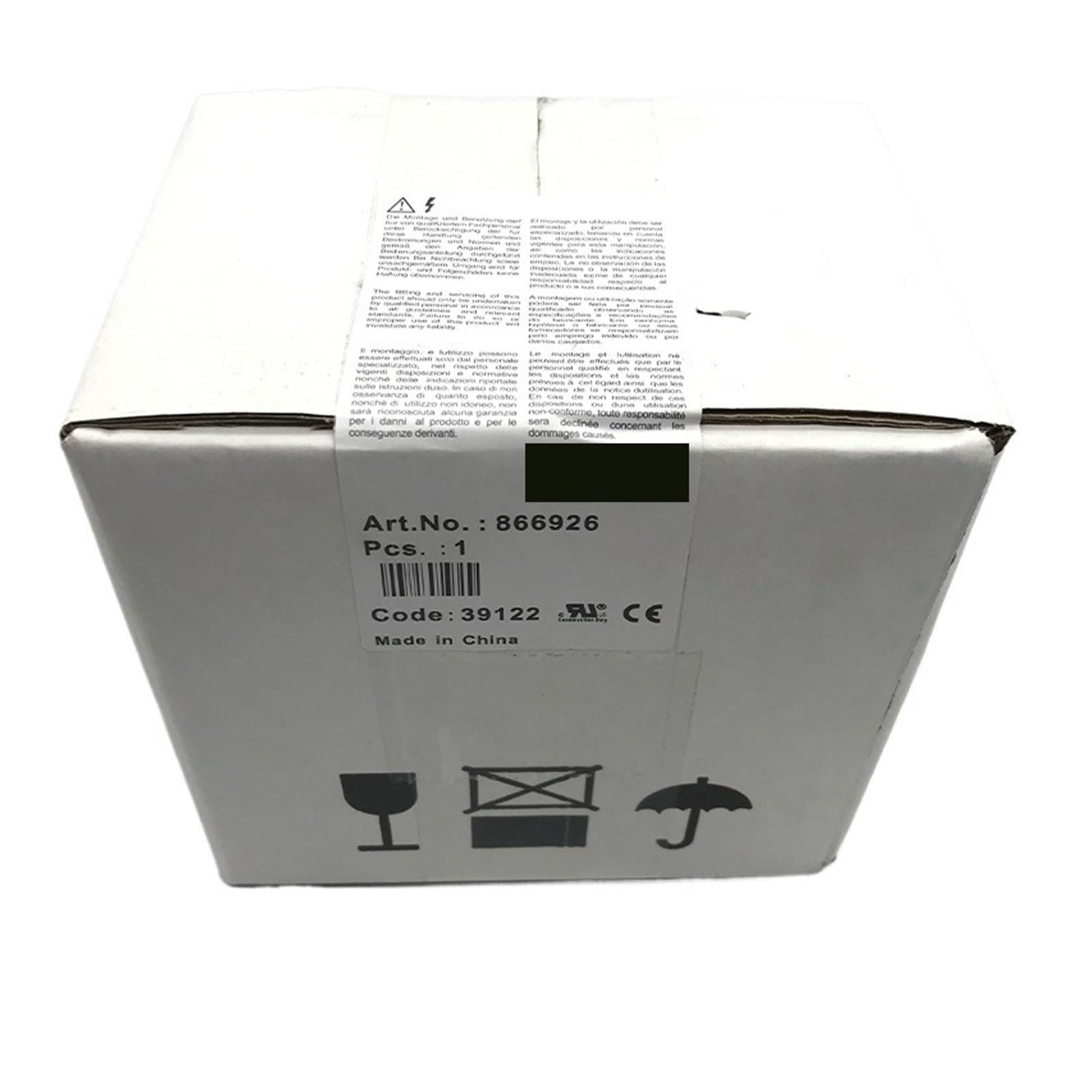 866926 Trasformatore di Sicurezza monofase MCT P:150VA in:220VAC out:2x12VAC