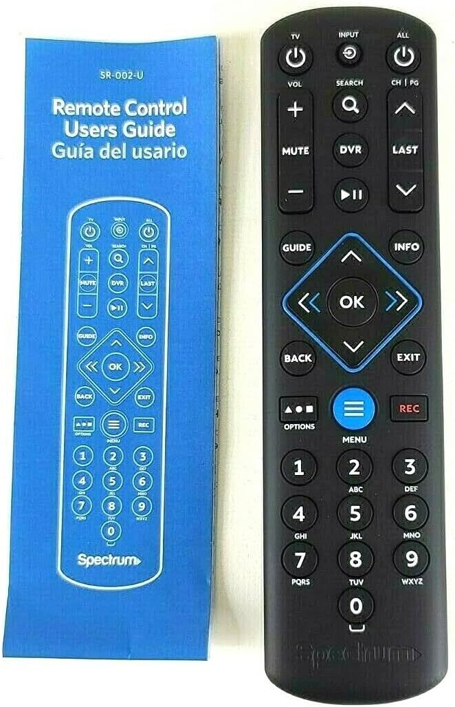SpectrumTV Remote Control 3 Types to Choose FromBackwards Compatible with Time Warner, Brighthouse and Charter Cable Boxes (Pack of One, URC1160)