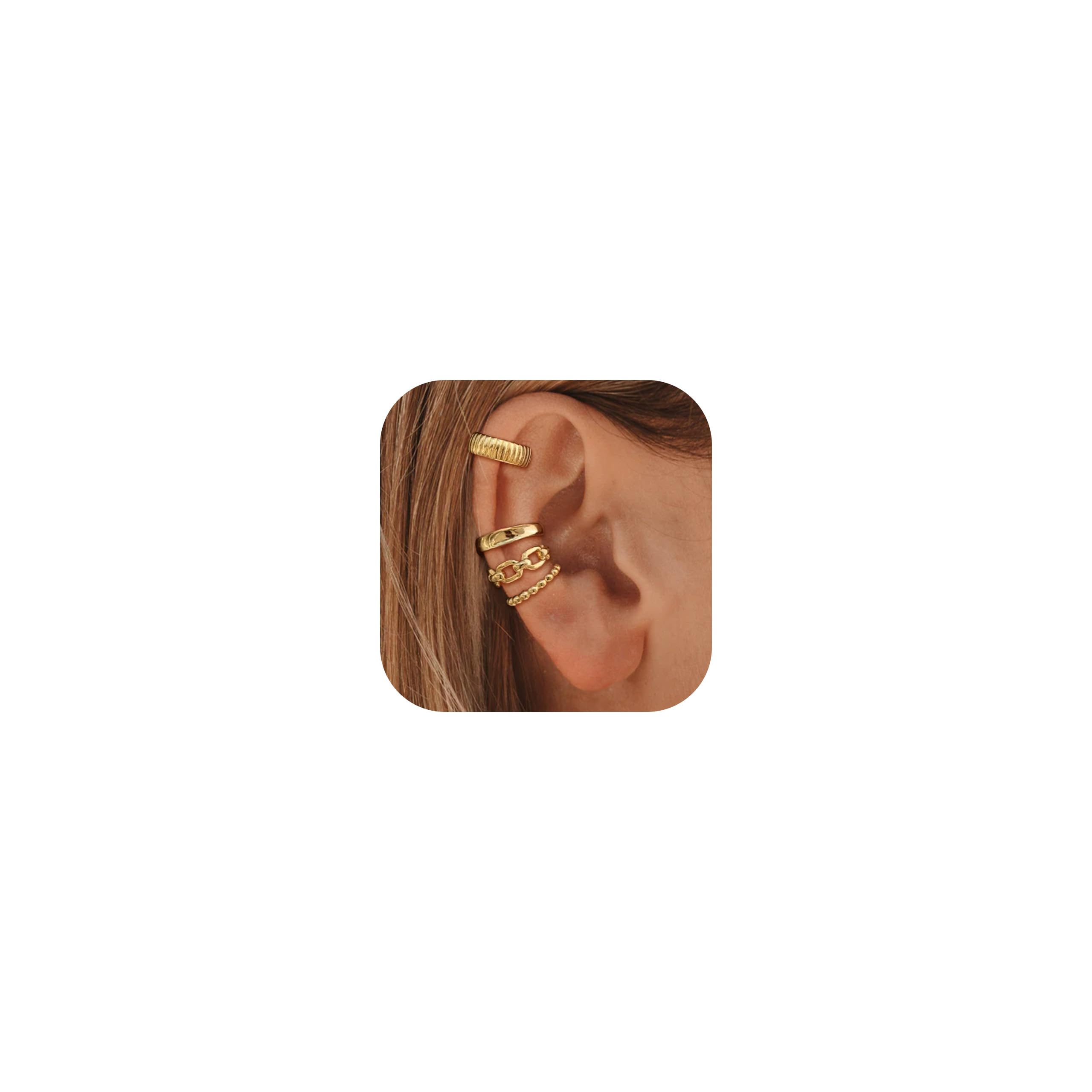 Ear Cuffs Non Piercing Chunky Ear Cuff Earrings for Women