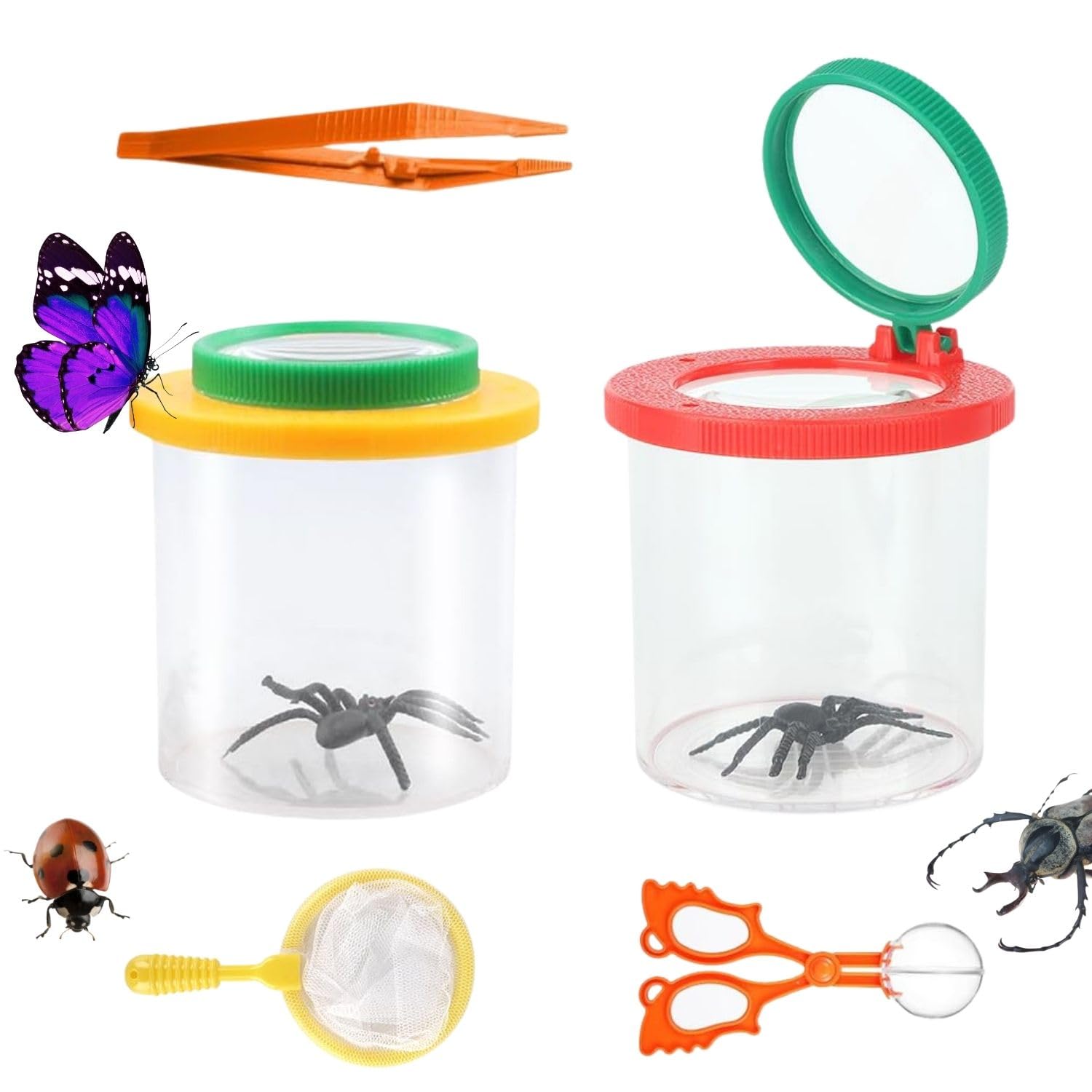 Kit de capture d'insectes - ZGEER - 3 paires - Multicolore - Pour