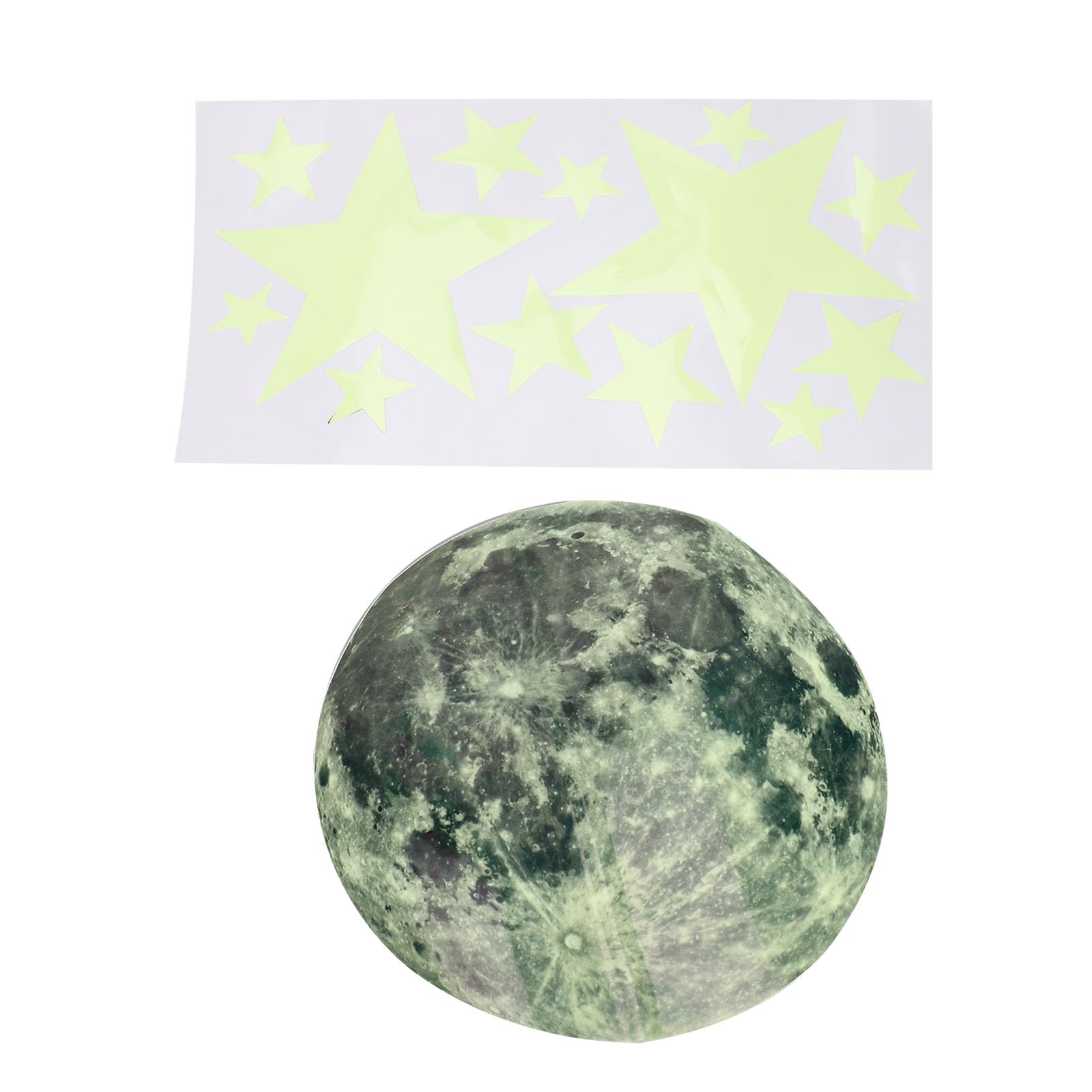 Autocollants muraux lune et étoiles PVC pour masquer les murs vides de la chambre d'enfant