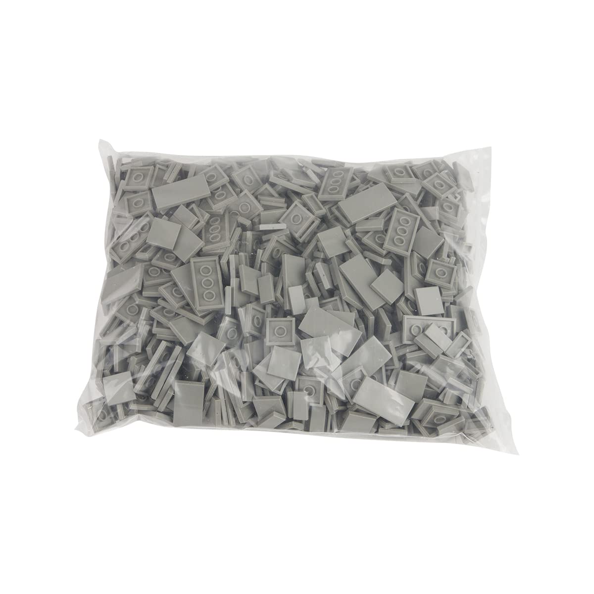 Q-Bricks Sacchetto da 1000 pz. Mattoncino Tiles 3 X Grigio Pietra 280