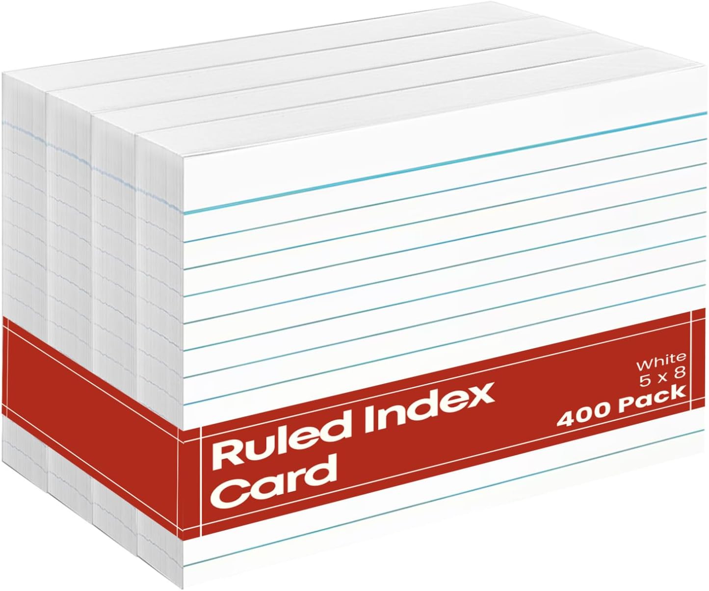 1InTheOffice Index Cards 4x6 Ruled, Pastel Colored Index
