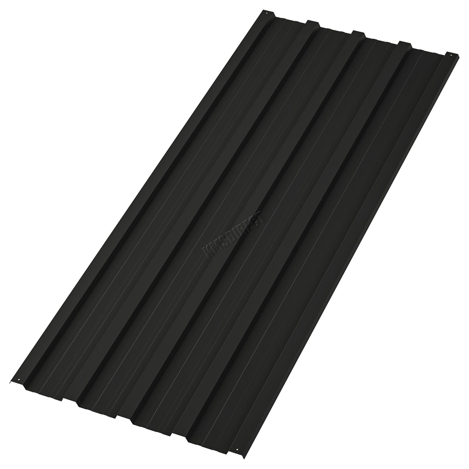 BIRCHTREE 16x Roof Sheets Corrugated Garage Shed Side Panels Metal Roofing Covers Carport Greenhouse1080X450MM RSS01 Black