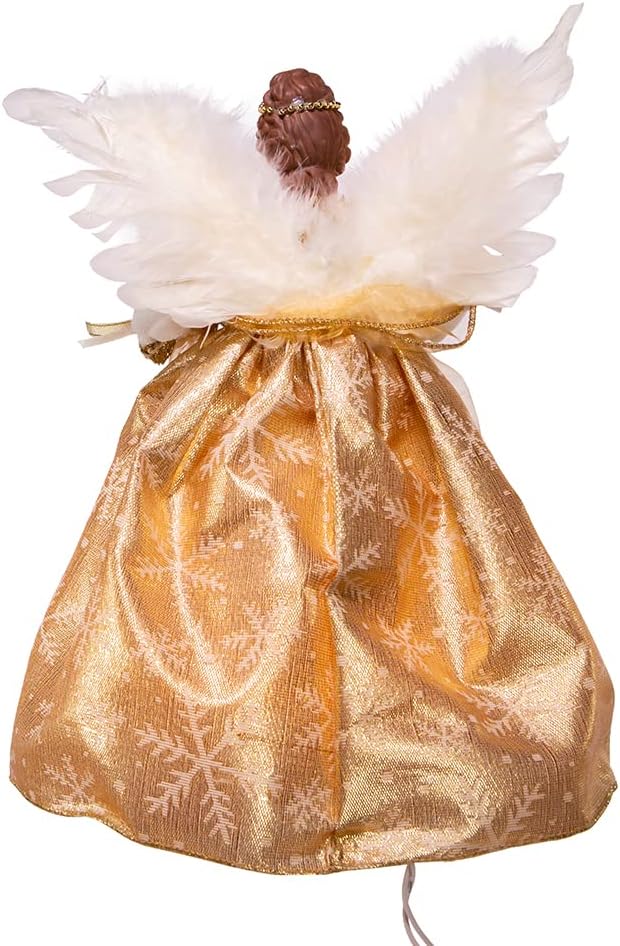 Kurt S. Adler 12-Inch UL 10 Clear Light Gold Angel Treetop, Multicolor - Image 5