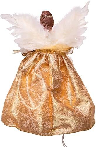 Miniatura 5 de Kurt S. Adler Ángel Dorado de Luz Clara UL 10 de 12 Pulgadas para la Copa del Árbol, Multicolor