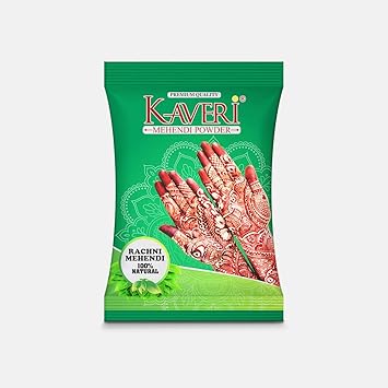 Kaveri Mehendi Powder Natural Henna for Hairs, Hands and Feet Organic For Hair Color (1 kg)