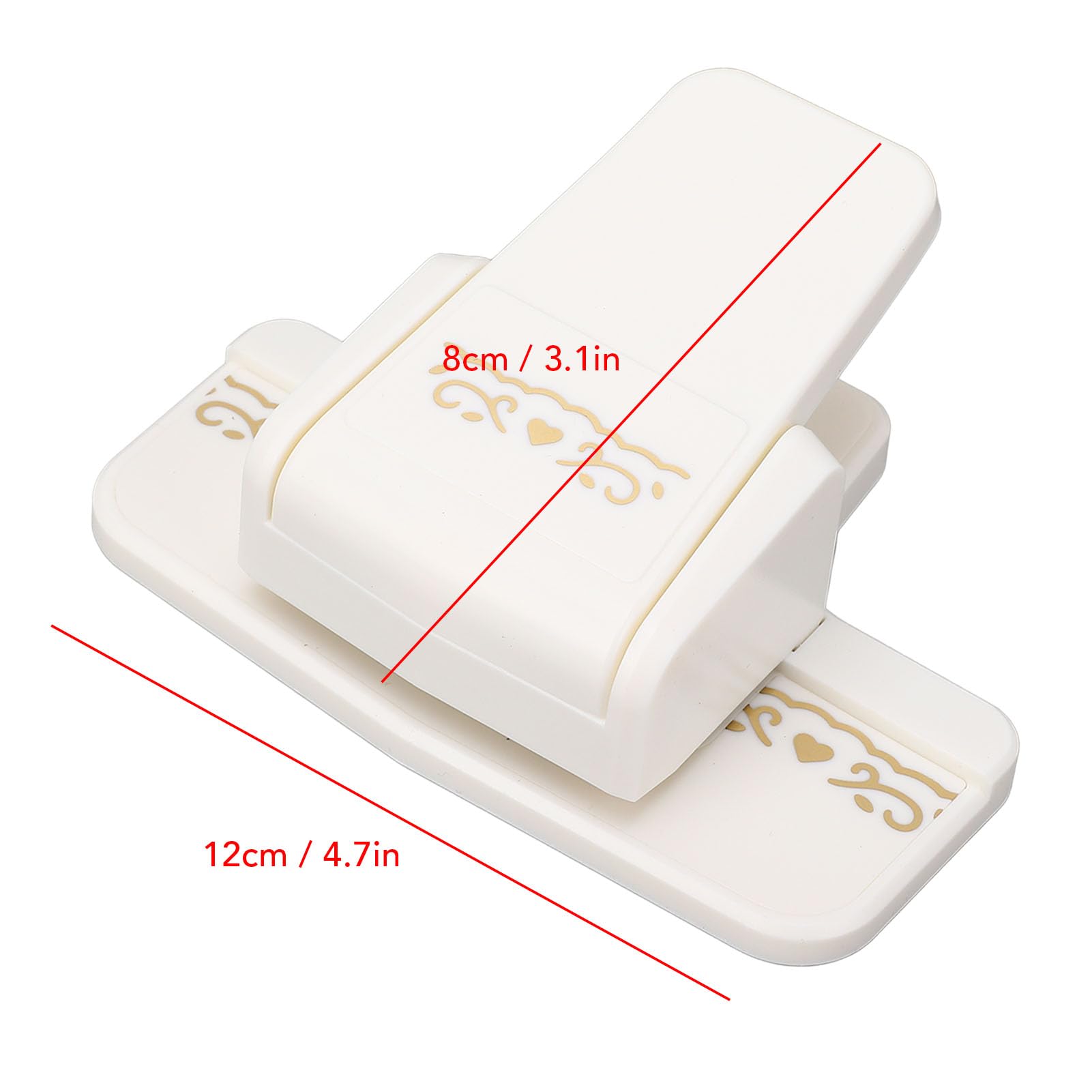 Tissting Paper Punch Border Craft Floral Edge Paper Cutter, Type 2 - Image 6
