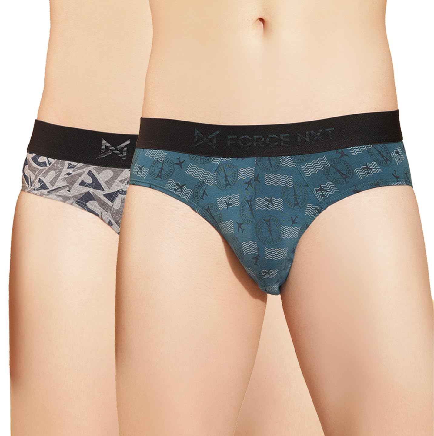 force nxt Men's Cotton Blend Checkered Briefs-picture-27