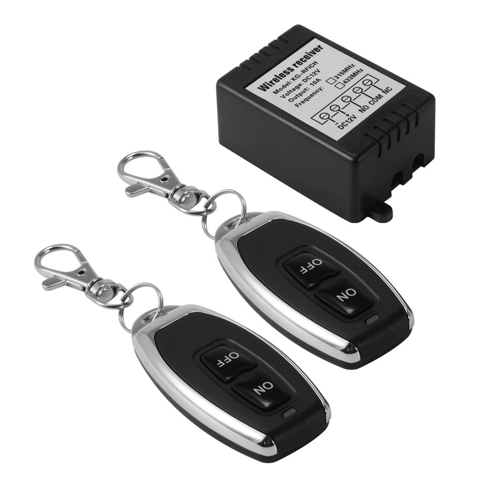 Kreema DC 12V 1 Channel 433Mhz RF Wireless Relay 328ft Long Range
