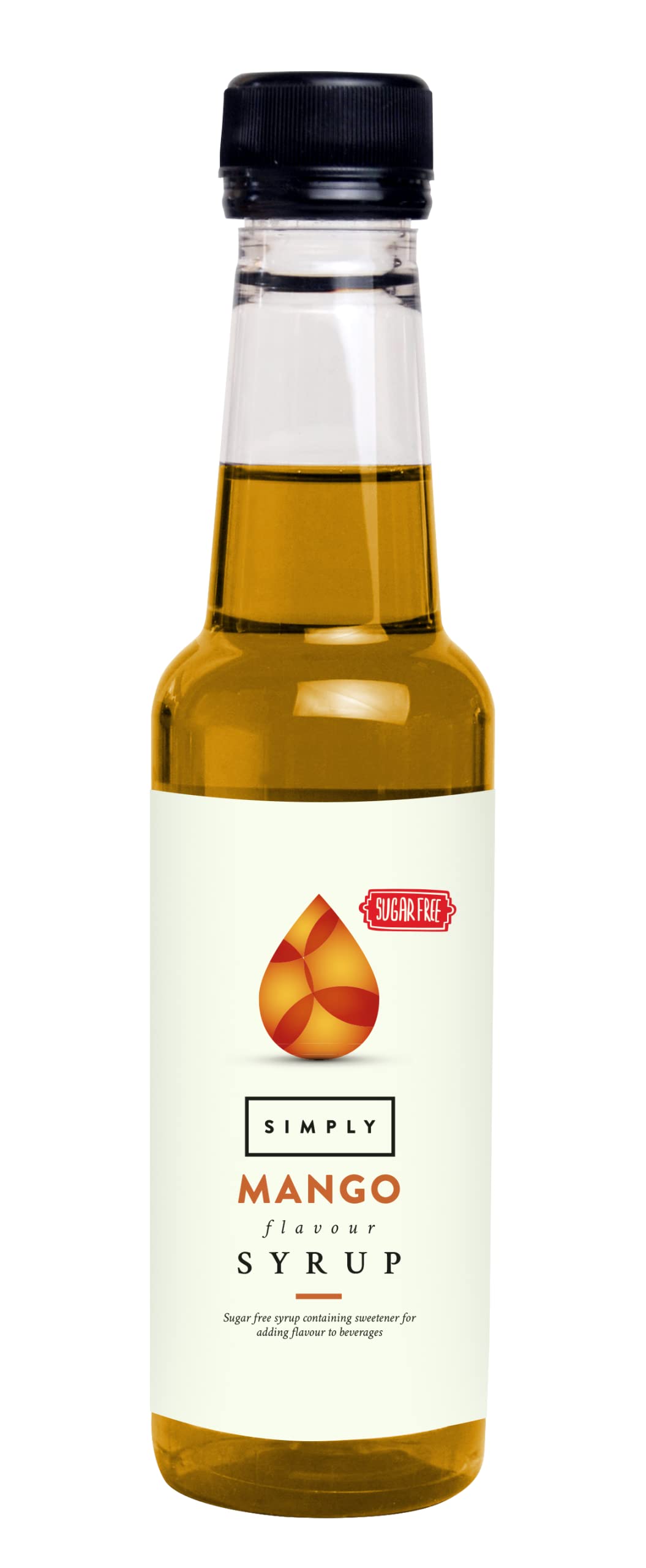 Simply Sugar Free Mango Syrup, Low Calorie, Vegan & Nut Free Flavoured Syrup for Coffee, Cocktails & Baking (250ml)