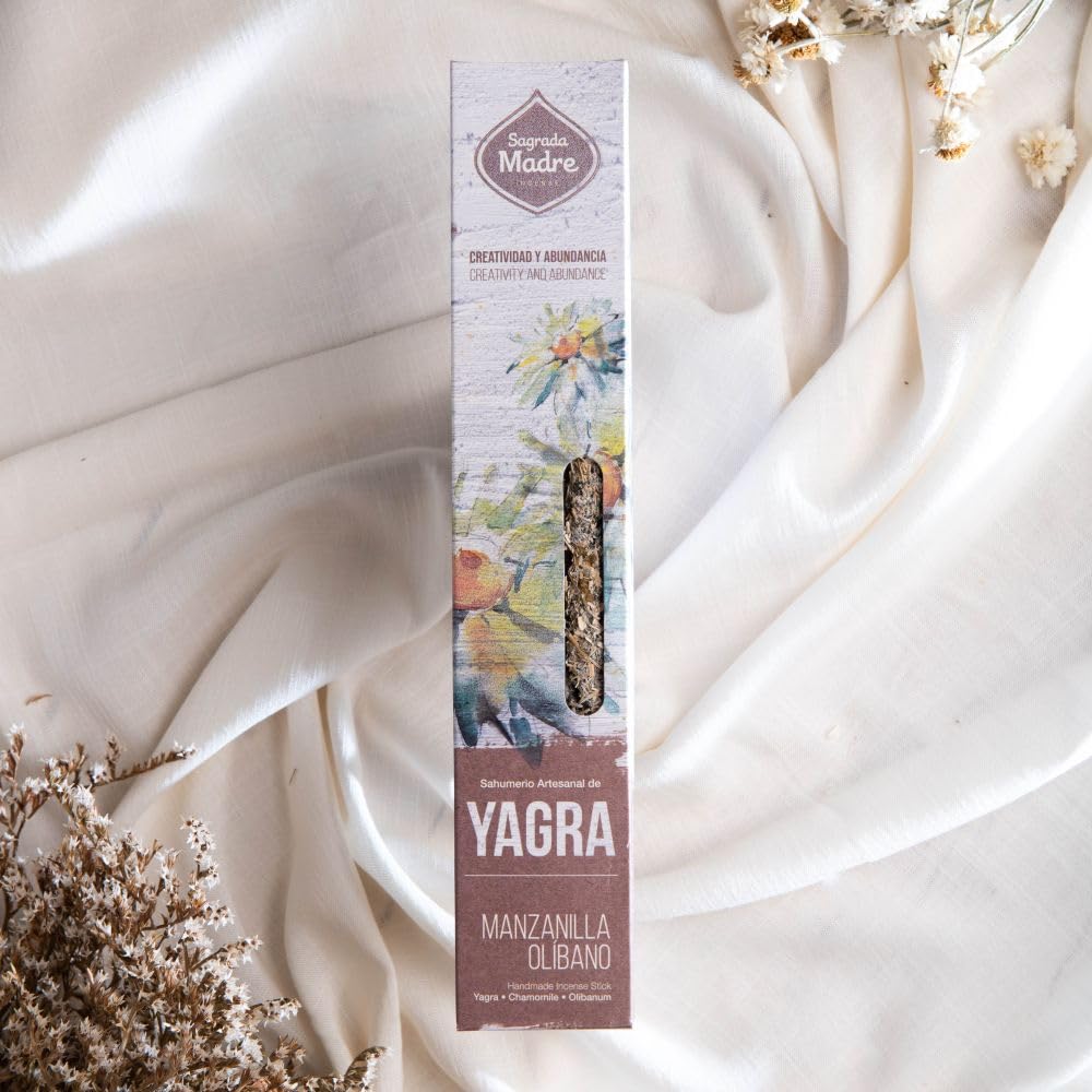 Sagrada Madre Organic Natural Colors Yagra Incense (Chamomile & Olibanum)