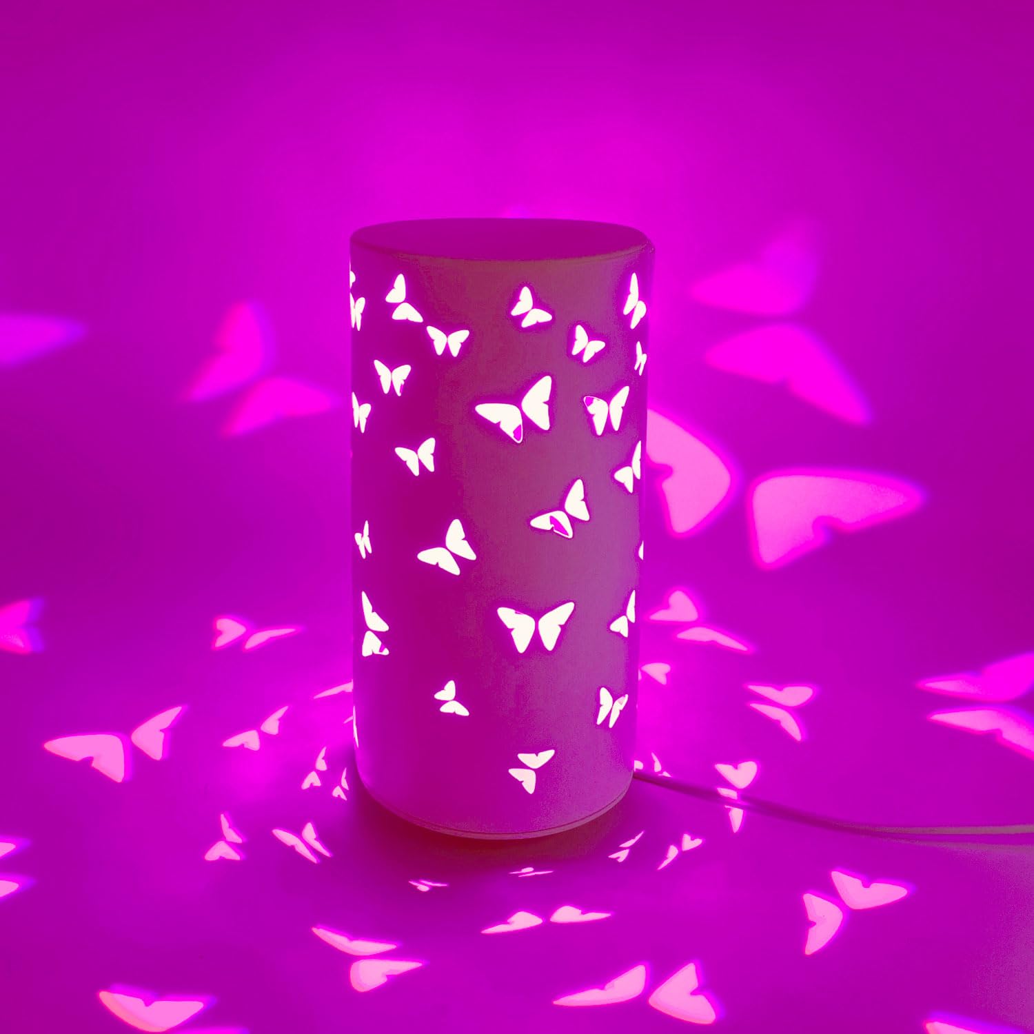 YIKEGE LICHT Touch Bedside RGB Table Lamp Rotatable Butterfly Night Light Led Lights for Girls Bedroom Mariposas Living — view 6
