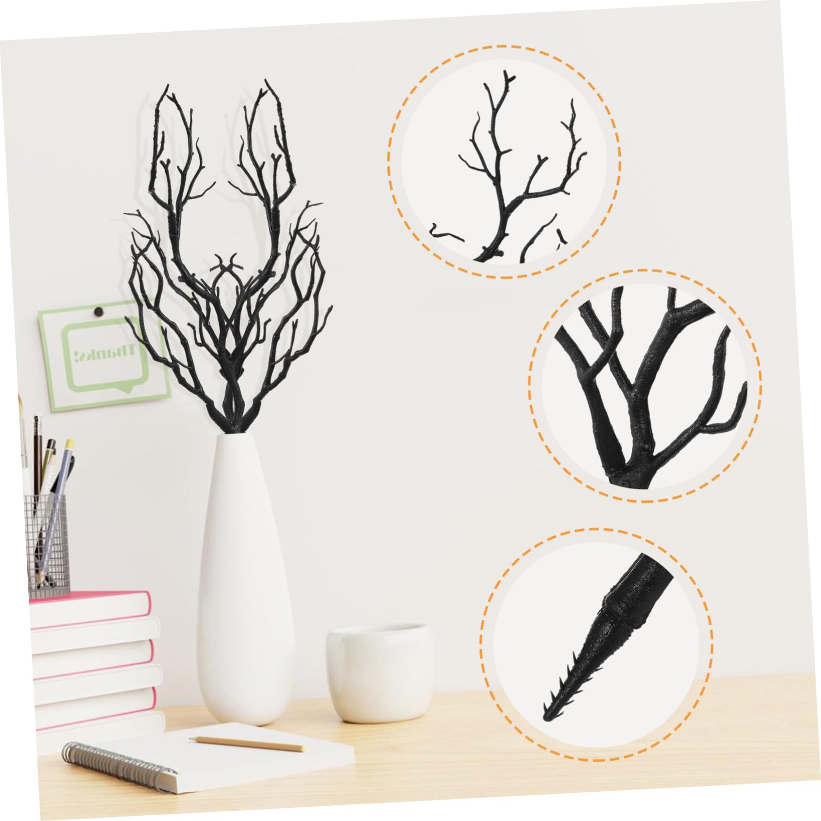 Alipis 3 Set Di Rametti Di Plastica Per Decorazioni Di Rami Artificiali Rami Di Emulazione 4 Pezzi * 3