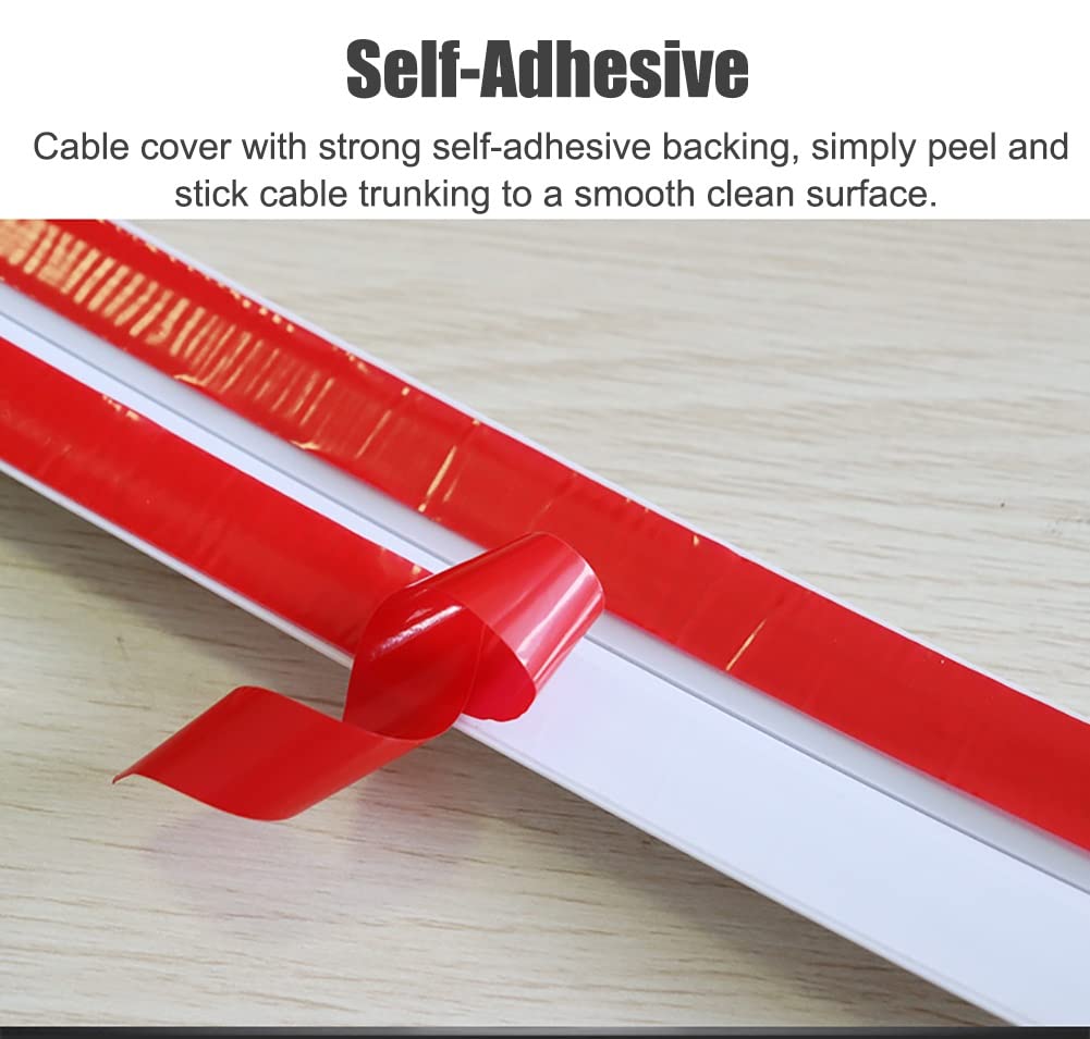 Cubiertas de suelo para cables 4cm De Ancho Cubrecables para Suelo, Pasacables De PVC Flexible, Autoadhesivo Protector De Cables para Casa/Oficina/Almacén/Aula ( Color : A , Size : 1200cm (39ft) )
