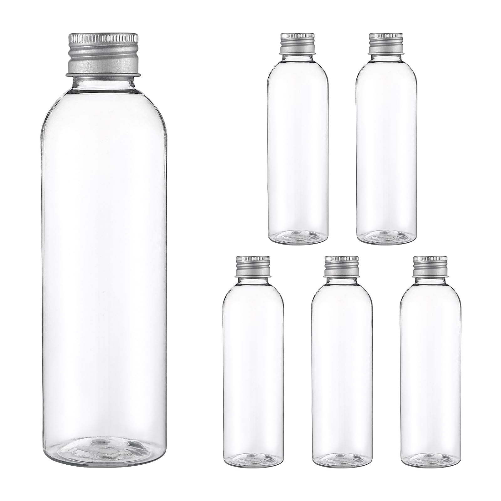 Bottiglie Di Plastica Per Succhi SINJEUN - 33 Pezzi Da 8 Once, Trasparenti E Senza BPA, Con Coperchi - Foto 9