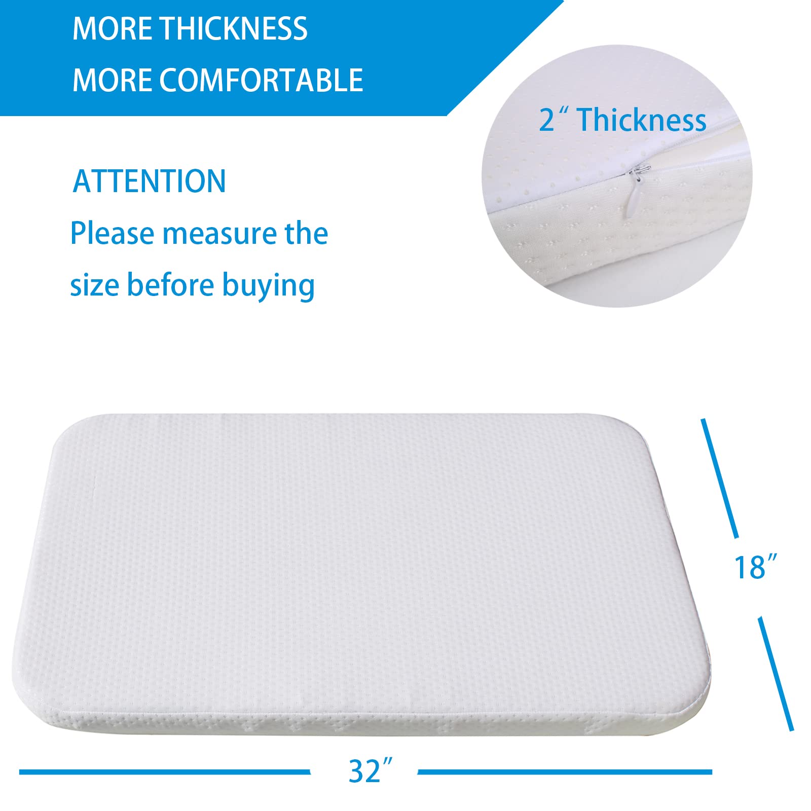Mecc ecoh Bassinet Mattress - Breathable & Waterproof -3