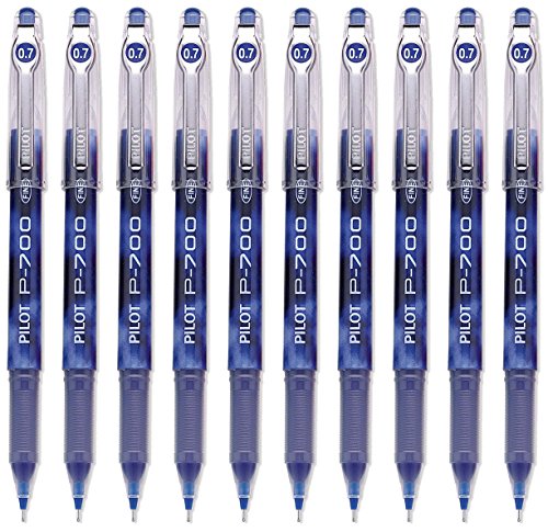 Pilot P-700 Bolígrafo Gel Rollerball Azul Pack 10 miniatura 1