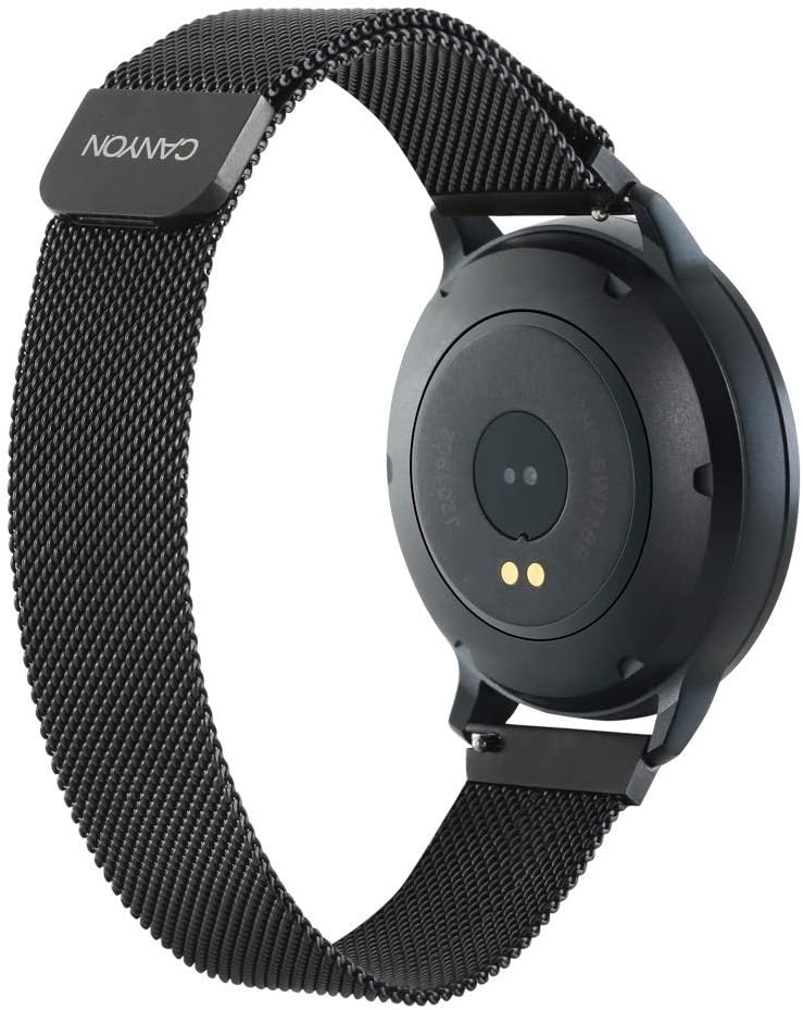 Back of Canyon CNS-SW71BB Smartwatch showing charging contacts