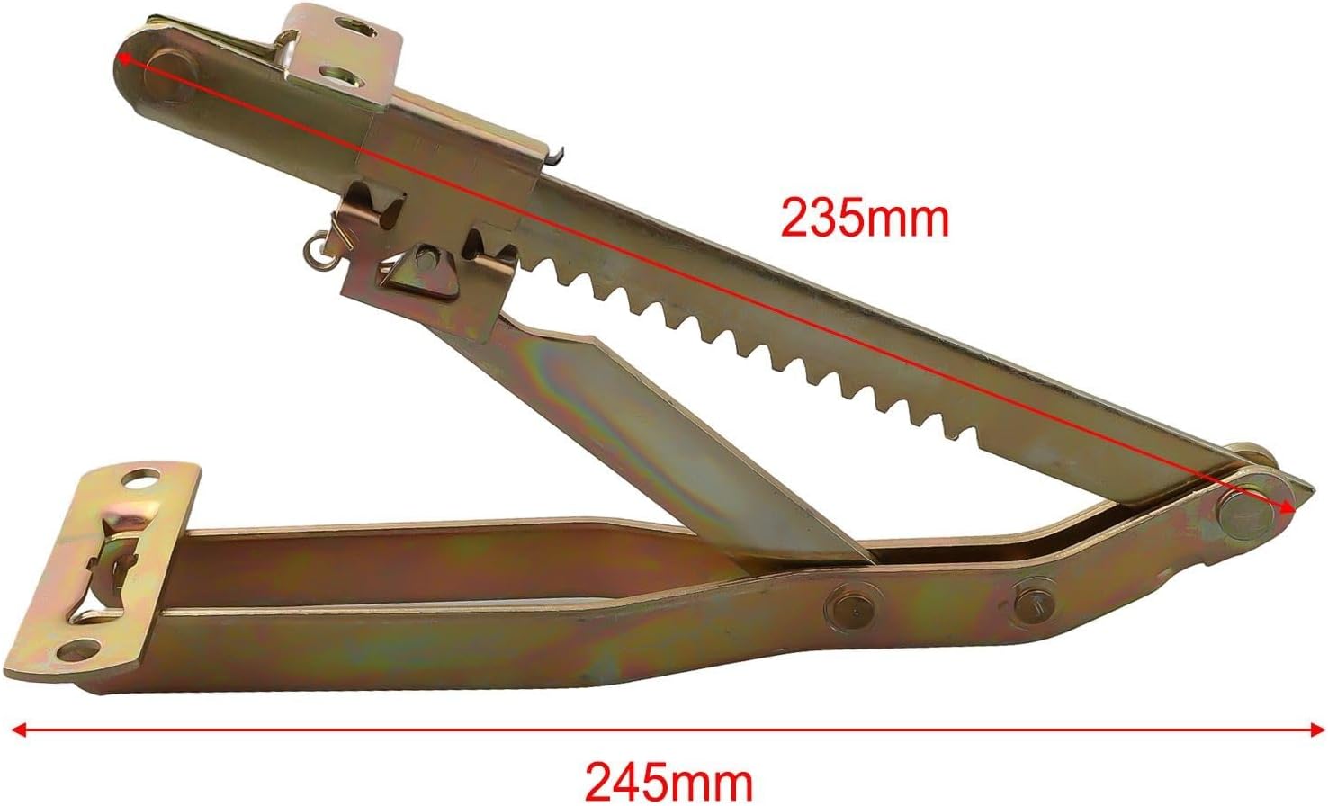 Adjustable Sofa Armrest Lifting Tripod Support Frame with 18-Gear Angle Mechanism forBeds Beauty Tables and Headrests