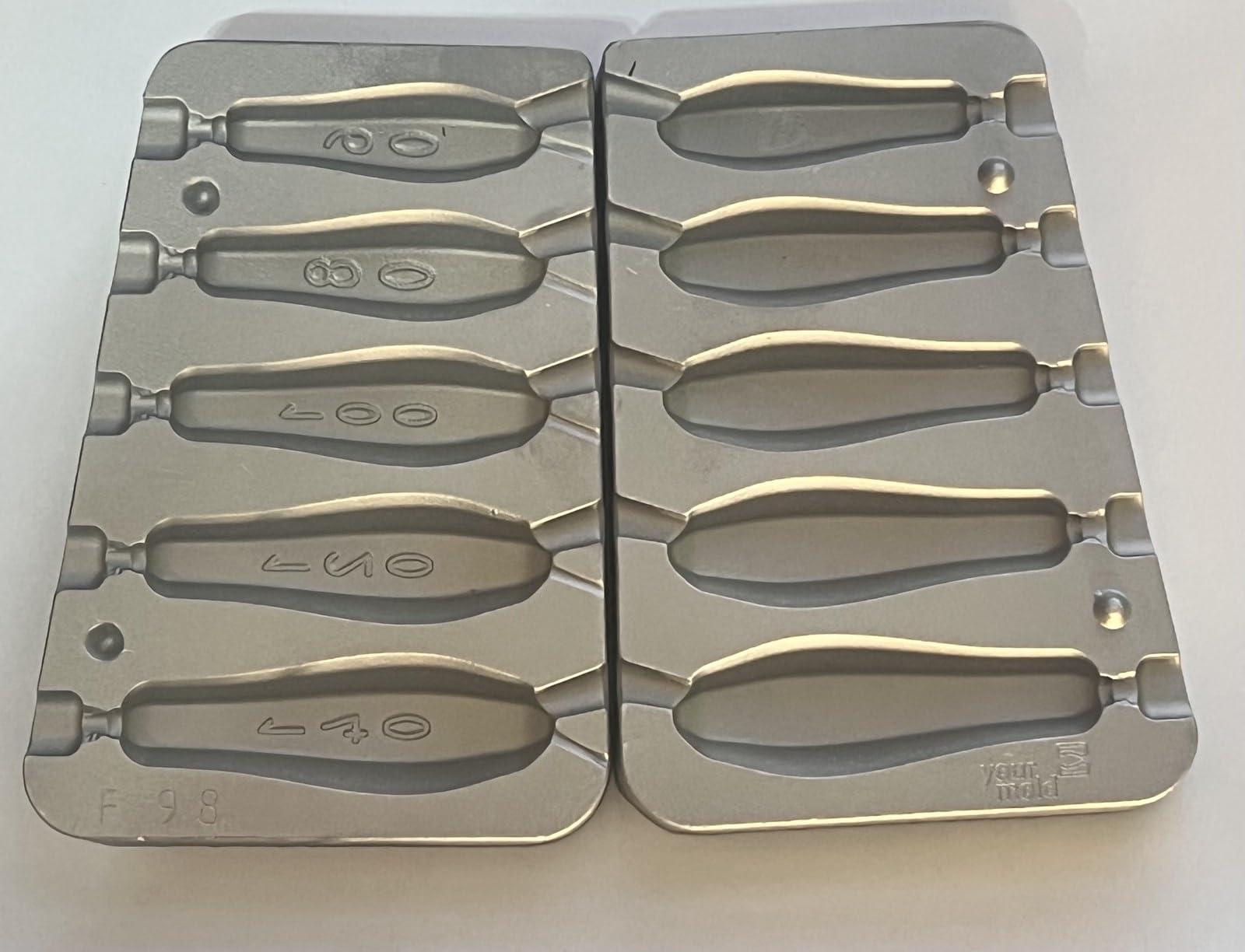 Esagonale Pesca Sinker Mold 60-80-100-120-140g /Carpa, Mare, Pesca Fiume