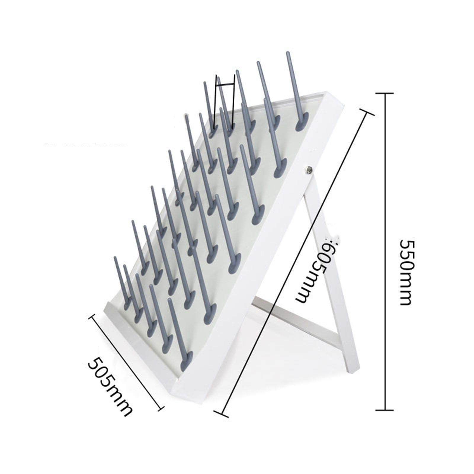 Estantes De Secado De Sobremesa, Equipo De Limpieza para Suministros De Laboratorio, con Clavijas Desmontables, 95 Mm Entre Columnas, para Uso Educativo O En Laboratorios Científicos