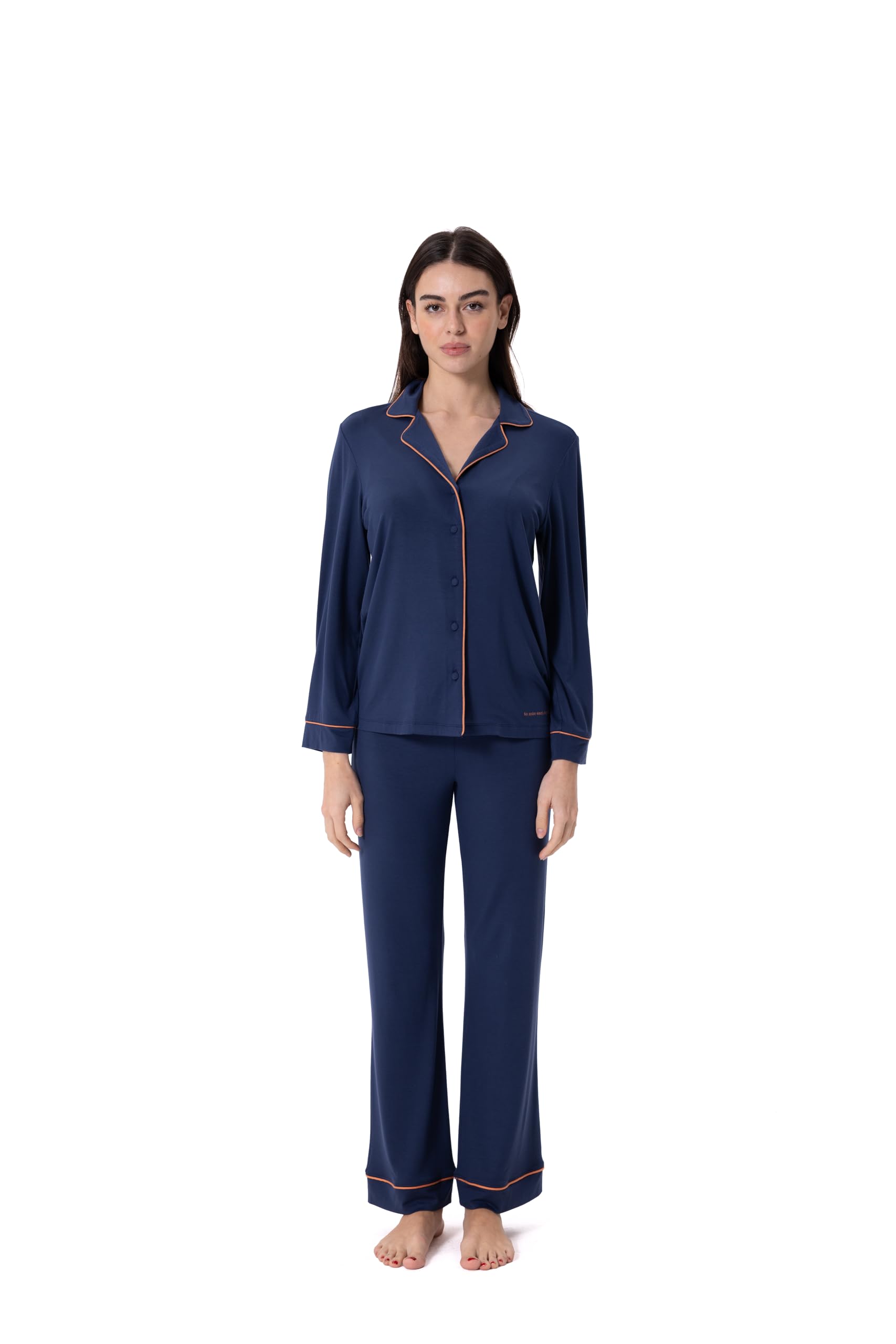 Storytellers; Women's Long Sleeve Pajama Set – Soft Cotton Blend Loungewear – Comfortable Nightwear for Women