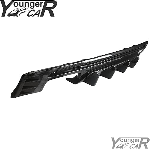 Miniatura 3 de YOUNGERCAR Difusor de parachoques trasero para Chevy Camaro SS LS LT 2016-2022 con impresión de fibra de carbono ABS PP parachoques trasero