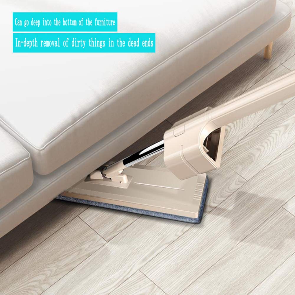 Touchless Mop Selbstreinigungssystem Wischmopp Inkl. Eimer/Reinigung Für Alle Arten Von Böden/Fliesen/Parkett/Linoleum/Laminat | Ersatzmop,B