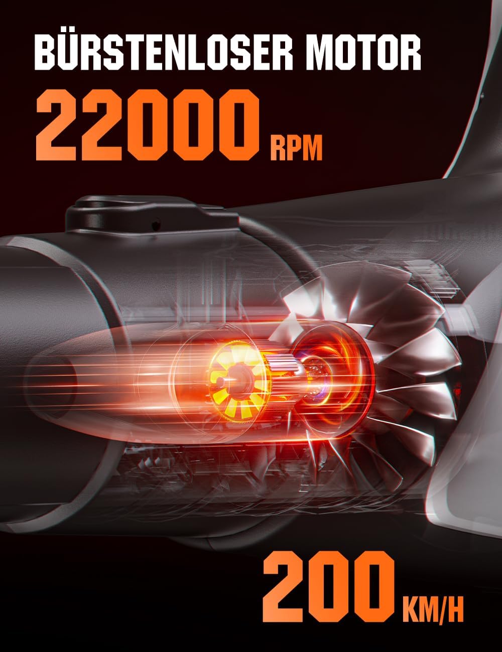 Litheli Akumulator dmuchawy do liści, 2 x akumulator 4,0 Ah, 180 km/h, 973 m³/h, do ogrodu