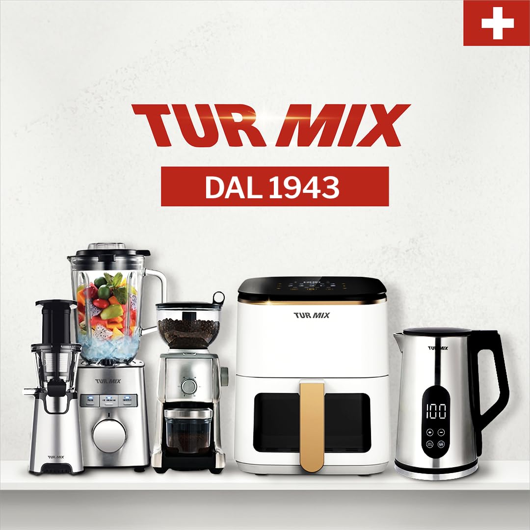 Turmix TX 590 - Macchina per caffè espresso in acciaio inox, 20 bar con montalatte, larghezza 17 cm, serbatoio acqua 1,1 l, superficie di appoggio riscaldata