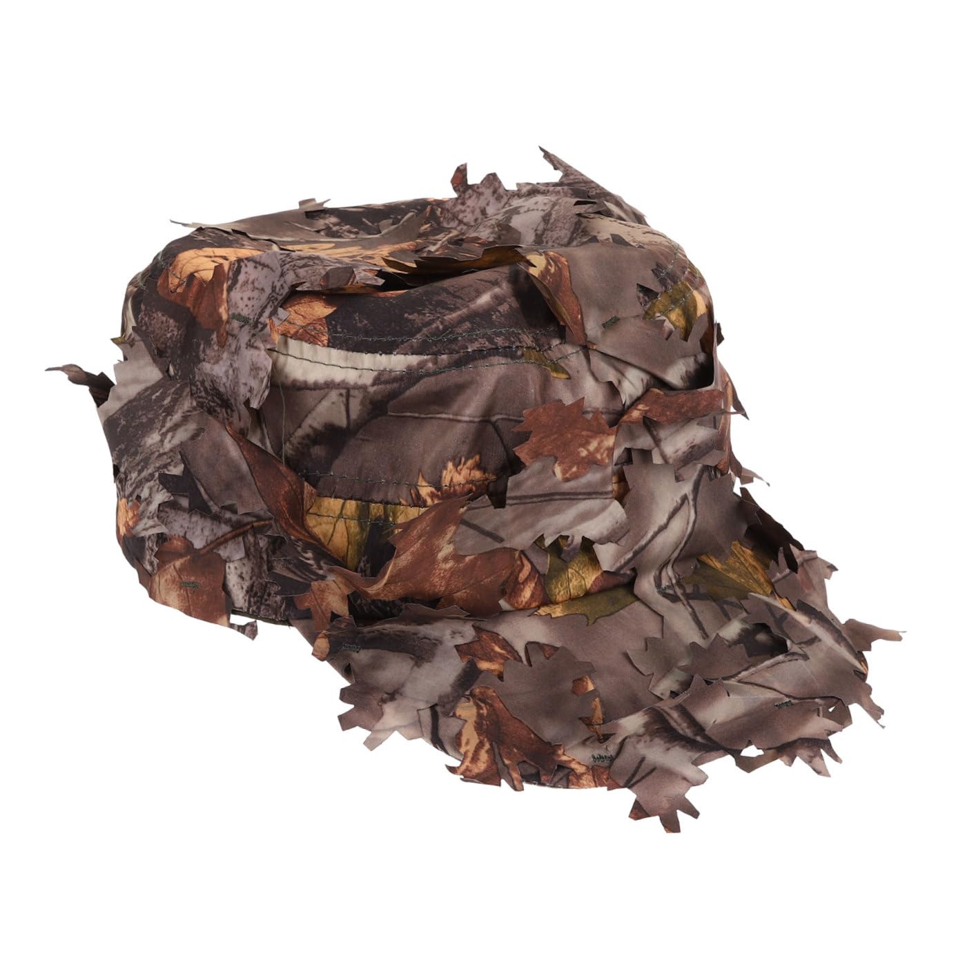 BESPORTBLE Cappello Mimetico Uomini Bordo Cappello da Baseball Mimetico Cappello da Uomo a Visiera Larga Cappello da Caccia della Giungla Cappuccio con Foglia Poliestere
