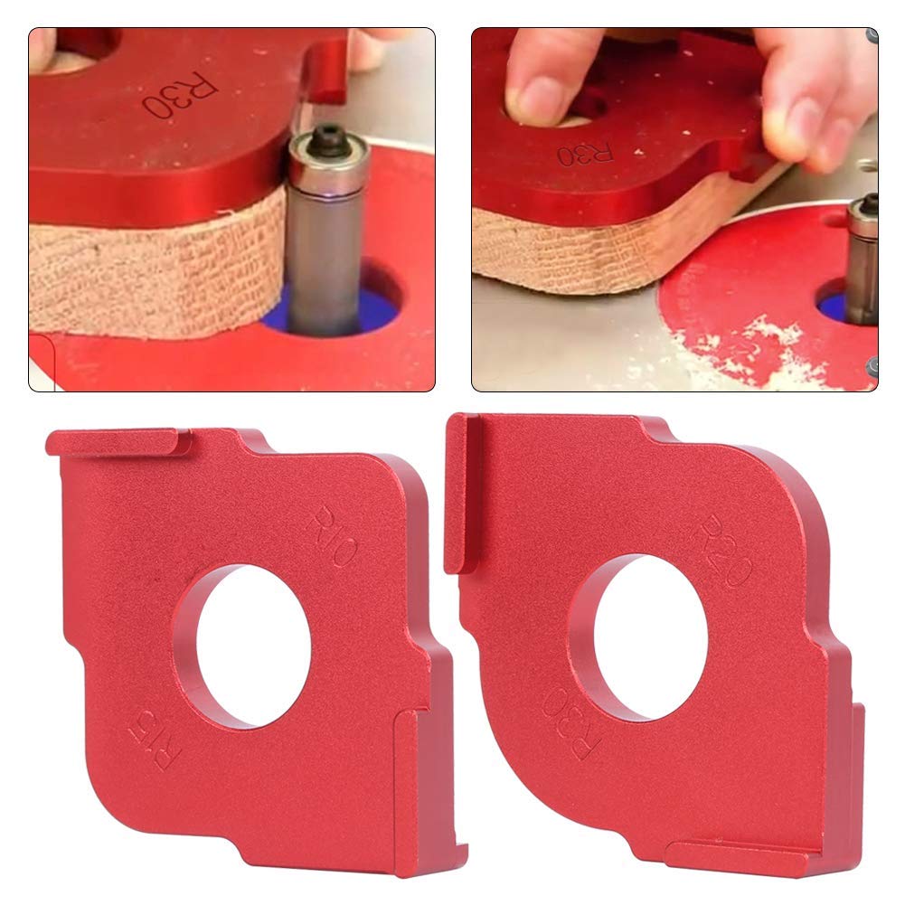 4-in-1 Aluminium Straal Jig Router Sjablonen R10 R15 R20 R30, Half Ronde Hoek Radius Quick-Jig Router Tafel Template