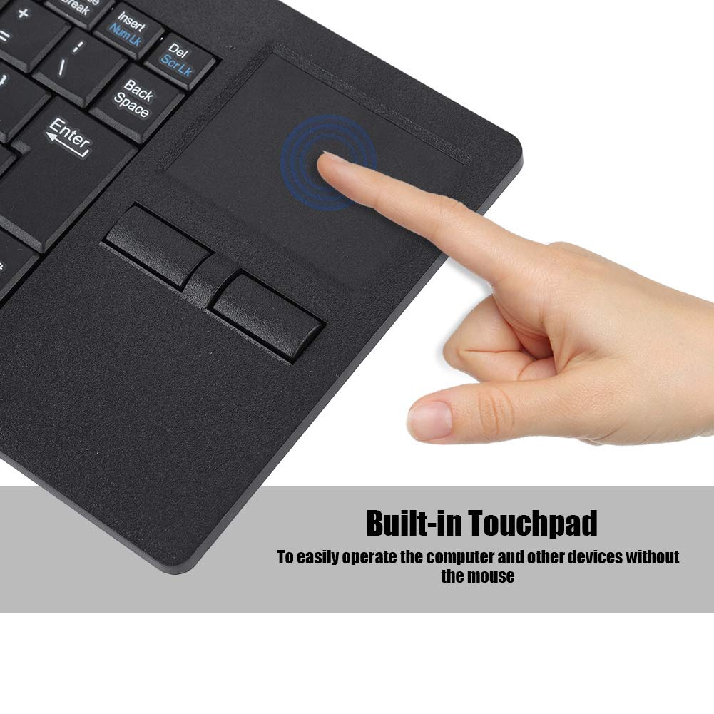 Gedourain Tastiera ultrasottile, tastiera touchpad ultrasottile 82 tasti per scrivania per computer notebook PC portatile