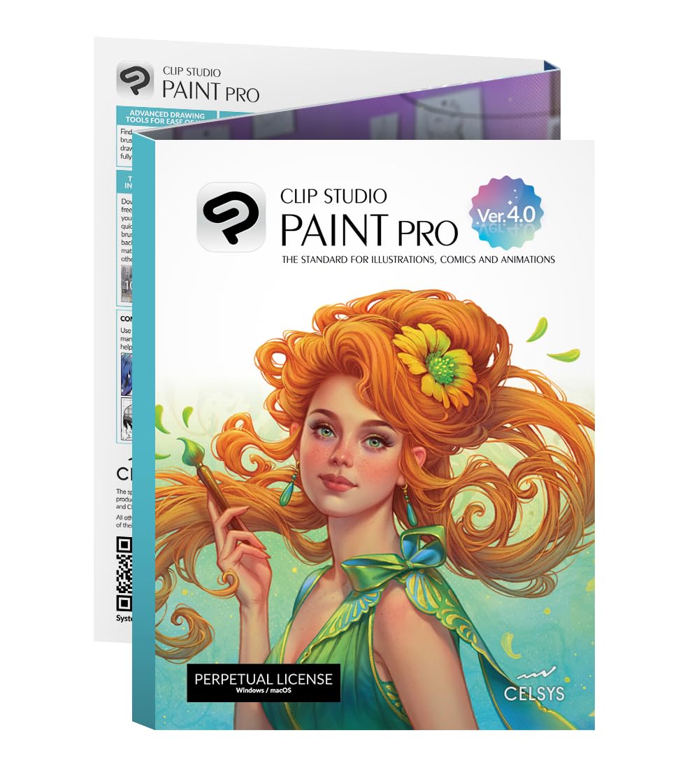 CLIP STUDIO PAINT PRO – Version 4 | Dauerlizenz | für Windows und macOS