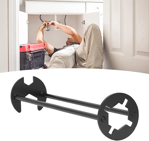 Miniatura 5 de OKJHFD Llave de lavabo, llave multifuncional negra para fregadero de acero al carbono, robusta llave de manguera para baño, hogar (s)