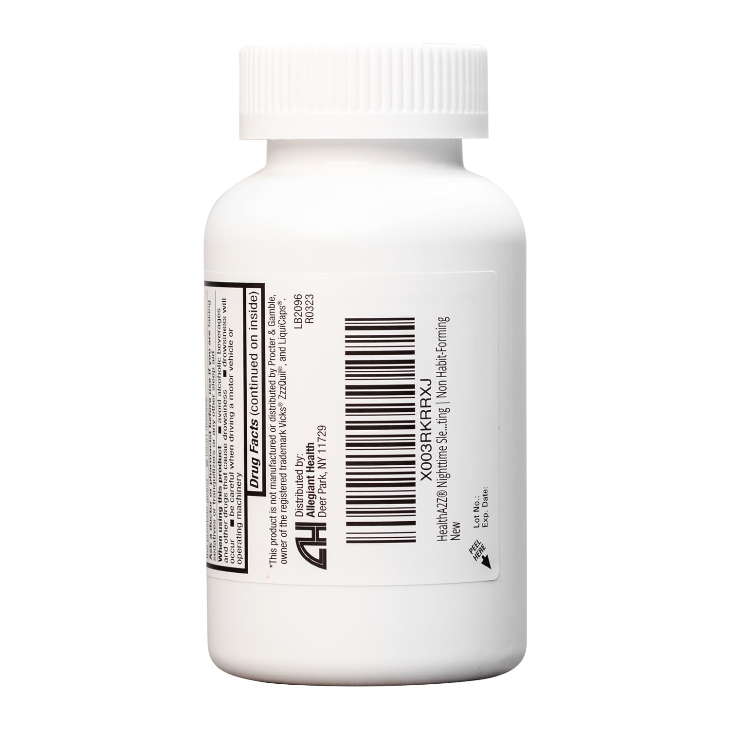 HealthA2Z® Sleep Aid, Diphenhydramine HCl 25mg, Purple Softgels, 250 Count — Amazon image 3