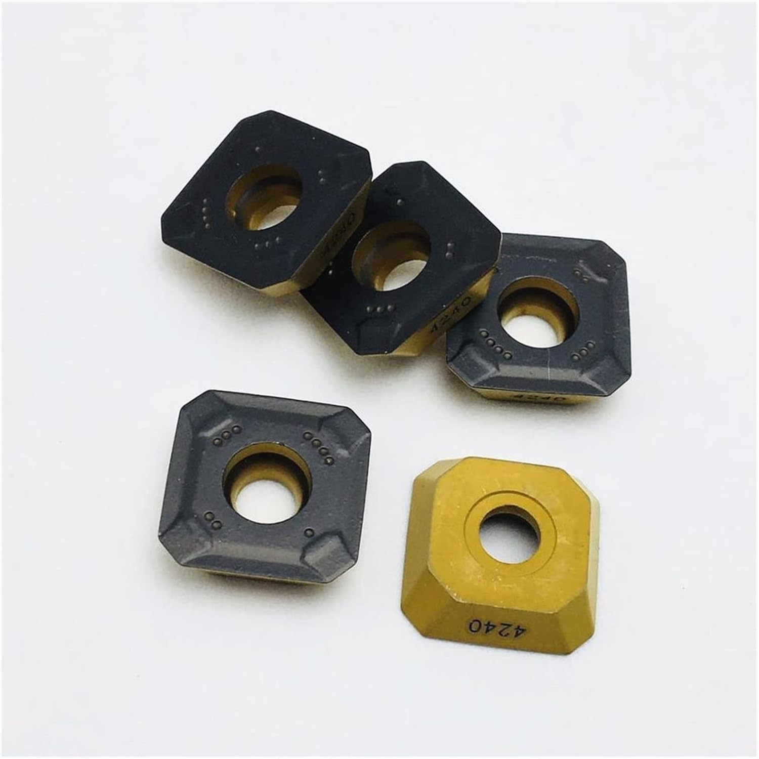 Carbide Tool Carbide Insert R245-12T3M PM 4240 Machine Tool Accessories Milling Turning Tool R245-12T3M PM4240 Turning Tool (Angle : R245 12T3M PM 4240, Shank Diameter : 10PCS(1box))