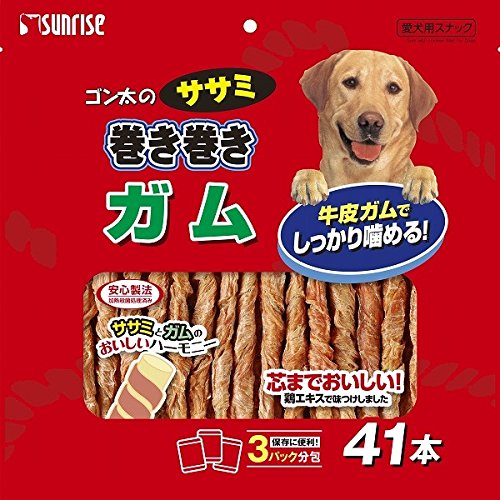 Amazon.co.jp: （まとめ買い）サンライズ ゴン太のササミ巻き巻き ガム