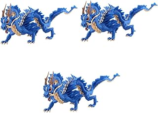 TOYANDONA 3 Peças Ornamento De Brinquedo Estátua De Dragão Chinês De Plástico Estatueta De Dragão Chinês Brinquedo Modelo De Dragão Brinquedo De Decoração Chinesa Para Crianças Figuras De
