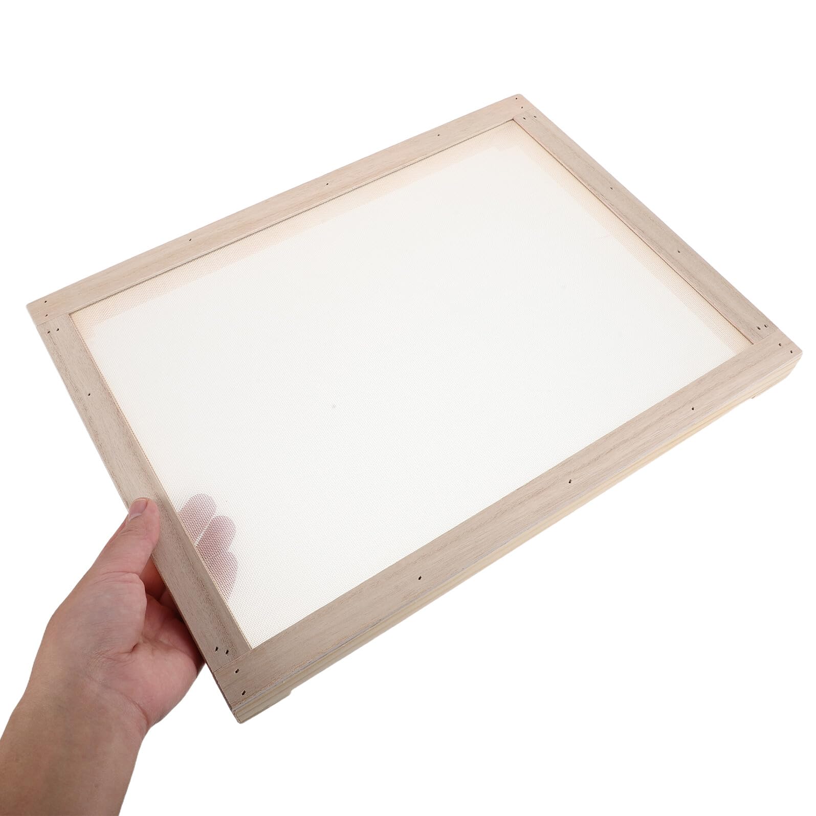 Essiccatore Erbe in Legno e Plastica, 2 Pz, Struttura Sovrapponibile con Reti, per Piantine e Tè in Appartamento o Terrazzo