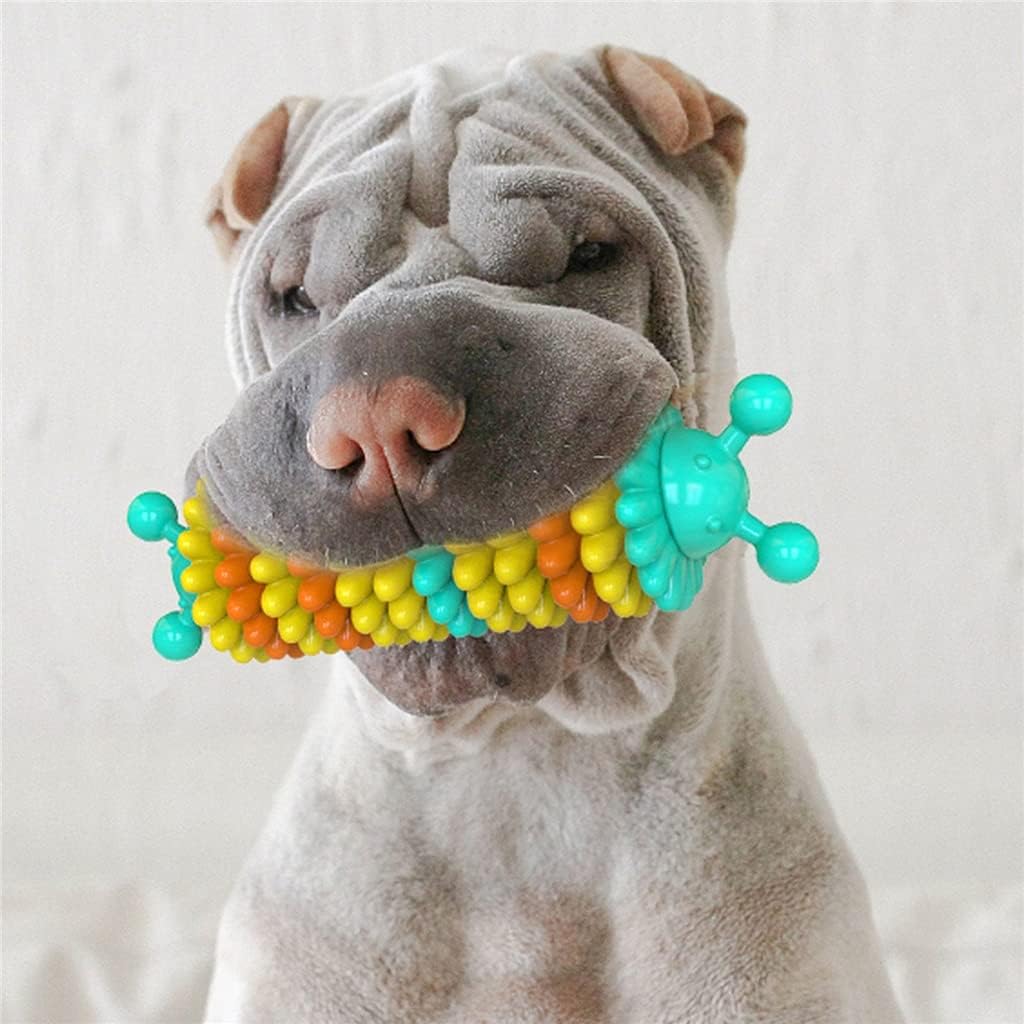 Dog Toy Dog Chew Toys Dog Pet Molar Tooth Cleaning Brushing Stick Doggy Puppy Dental Care Dog Pet Supplies (Blue)