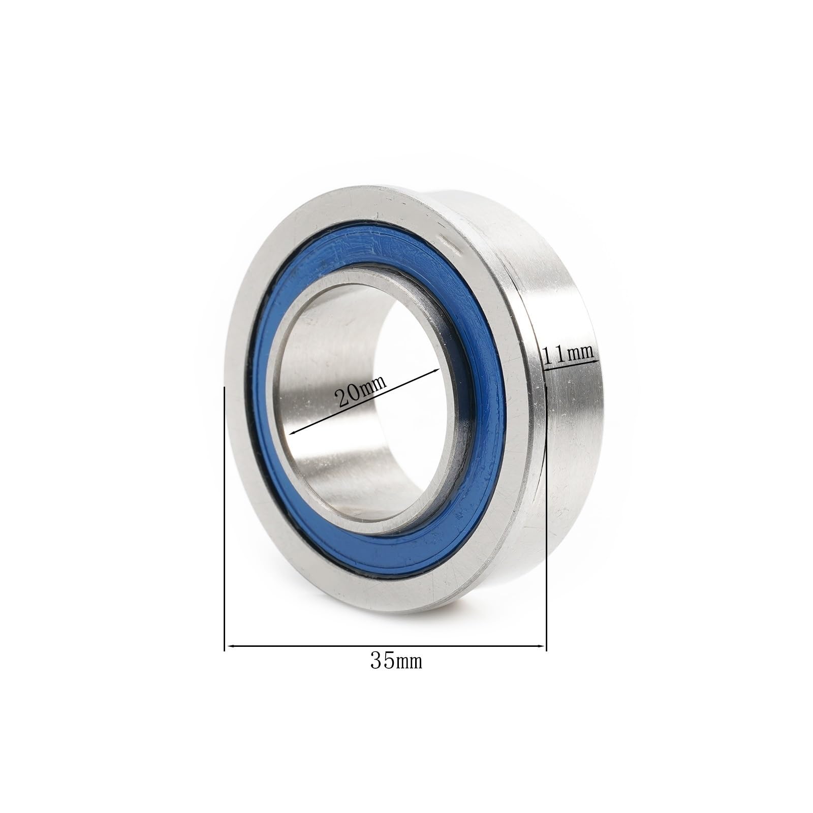 Deep Groove Double Rubber Seal Bearings 4pcs F6003-20-2RS 20 * 35 * 11mm Flange Ball Bearings Garden Cart Wheel Bearing