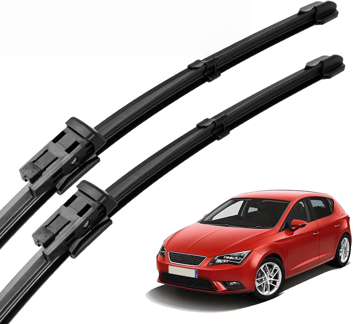nwsplmy Front Windscreen Wiper for Seat Leon MK3 5F 5F8 2012-2020 26"+16", Silent All-Season Replacement Blades Streak-Free Easy Install