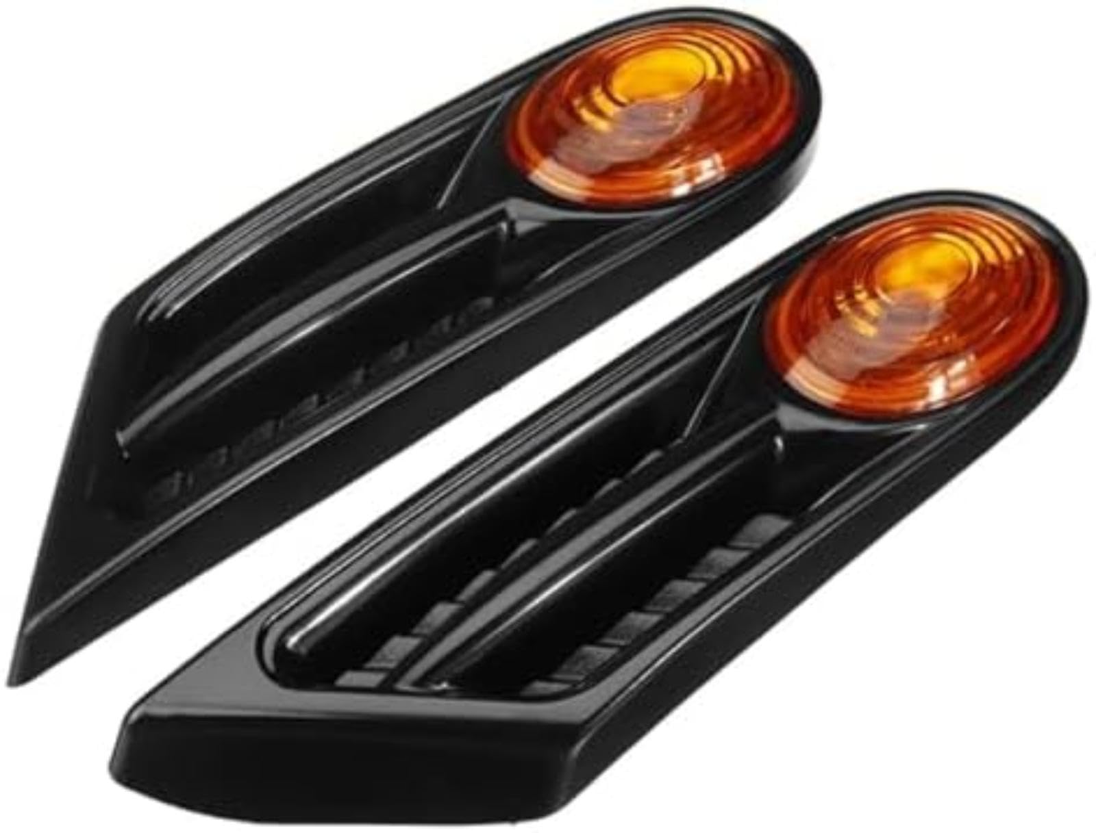 Dla BMW, dla Cooper R56 R57 R58 R59 2011-2017 włączony kierunkowskaz boczny kierunkowskaz w lusterku 63137260202 63137260201 Lampka kontrolna lusterka bocznego (Carbon Black Cover)