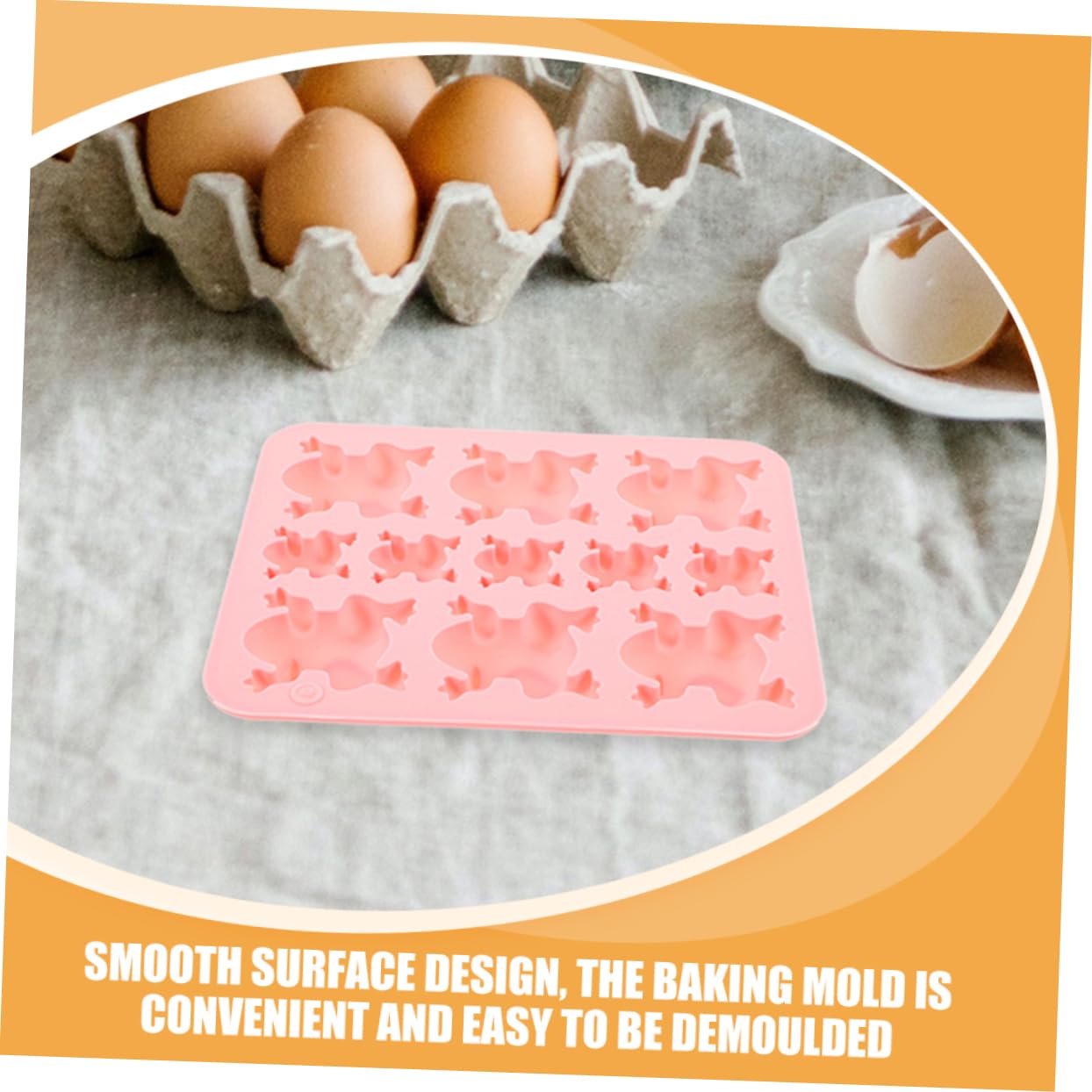 OSALADI Molde De Silicona De Rana Moho Molde De Torta Fondant Moldes De Chocolate Ranas Molde Para Hornear De Silicona Molde De Rana Moldes De Rana Gel De Sílice Rosa 2 Piezas X 4