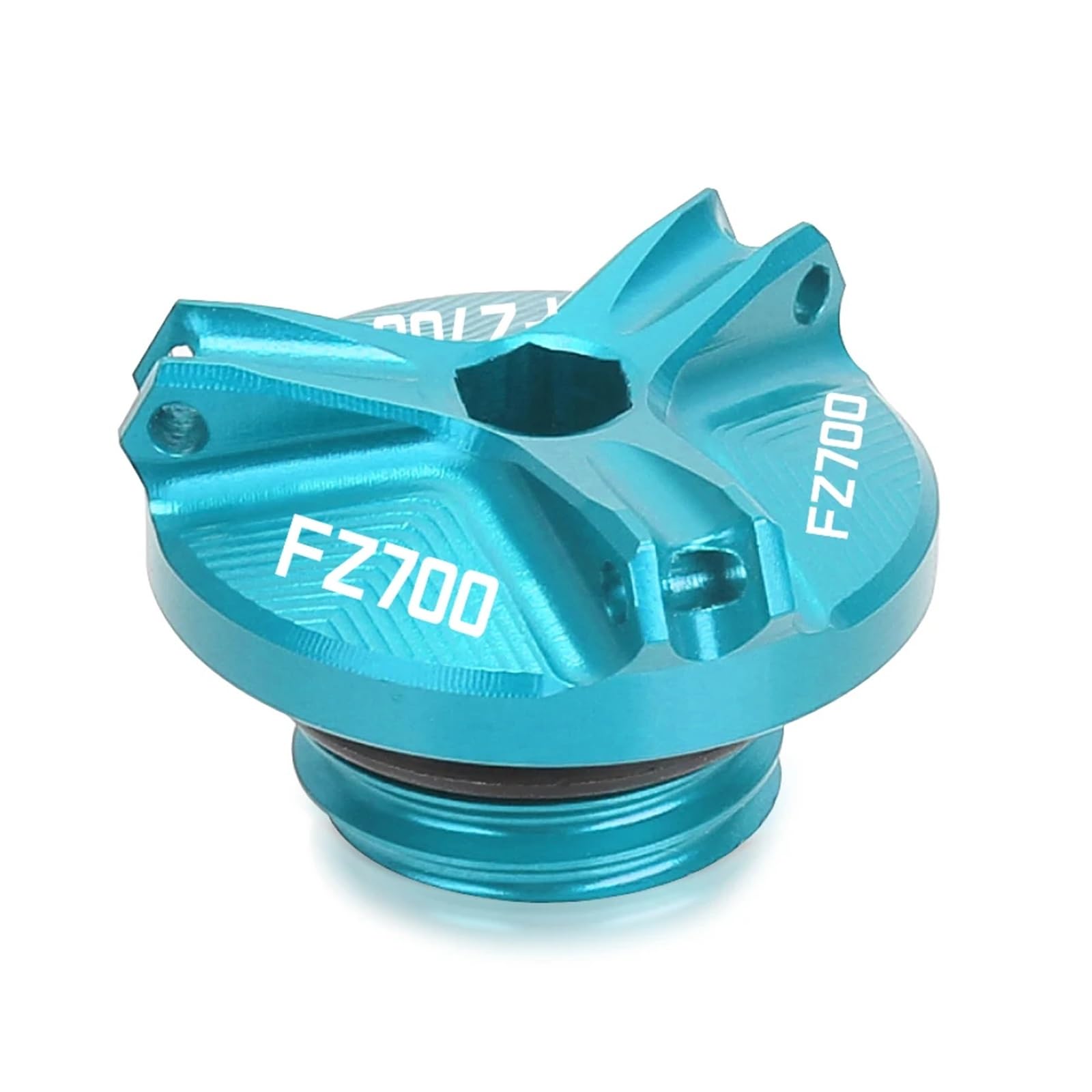 Adatto for Yamaha FZ700 Fz700 M28*3 Coperchio del filtro dell'olio motore in alluminio Vite del tappo del dado della coppa 1986 1987 1988 Accessori for moto Fz700(Golden FZ700)