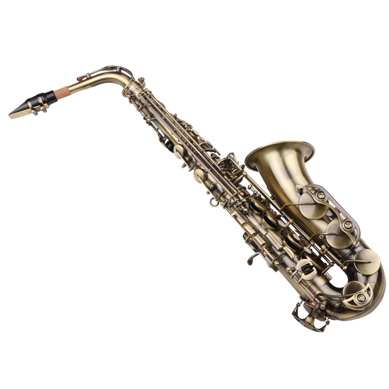Saksofon E-flat Saksofon Altowy Mosiądz Lakierowany Złoty Saksofon Eb Instrumenty Dęte Drewniane Instrumenty Muzyczne I Futerał Paski Na Szyję Ustnik Saksofon