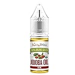 BodyJ4You 100% USDA Organic Jojoba Oil Piercing Aftercare - Stretched Ear Gauges Tragus Nose Septum Lip Navel - Natural Recovery Skin Moisturizer - Pure Unrefined Wax - Dropper Bottle 0.34 Fl Oz