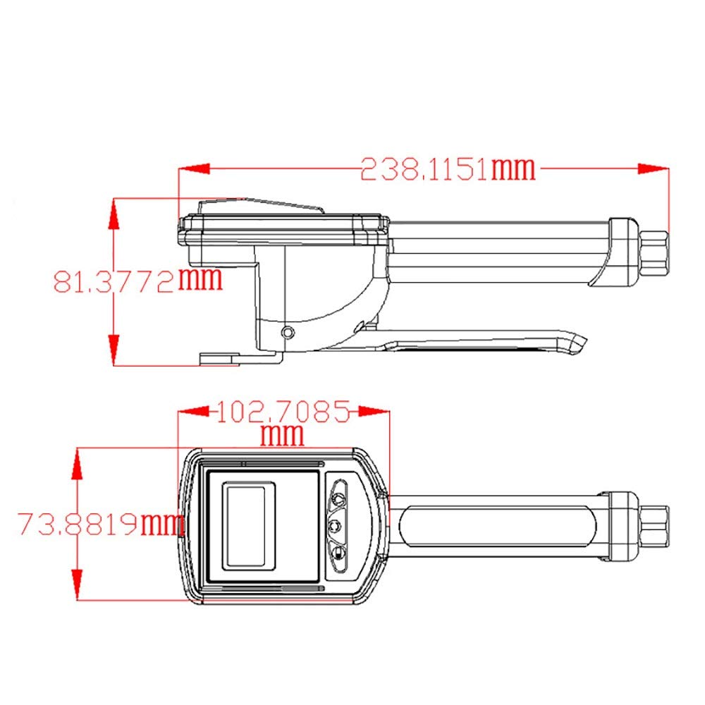 Manometro per pneumatici Carica e sgonfio Manometro per pneumatici Display digitale di precisione Manometro per pneumatici Barometro Pistola per pressione pneumatici per automobili per la manutenzione